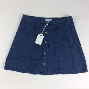 Coco+Jameson Juniors Denim Button Front Skirt
